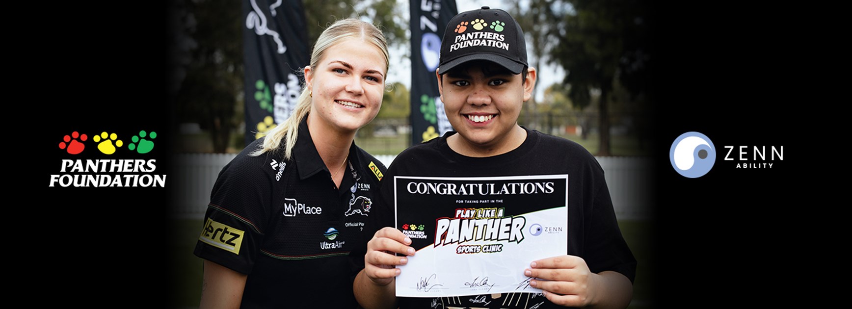 Zenn Ability commits to supporting Panthers Foundation