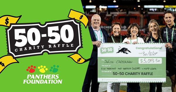50-50 Raffle returns for 2025 | Official website of the Penrith Panthers