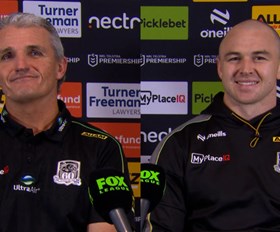 Press Conference: Panthers v Warriors