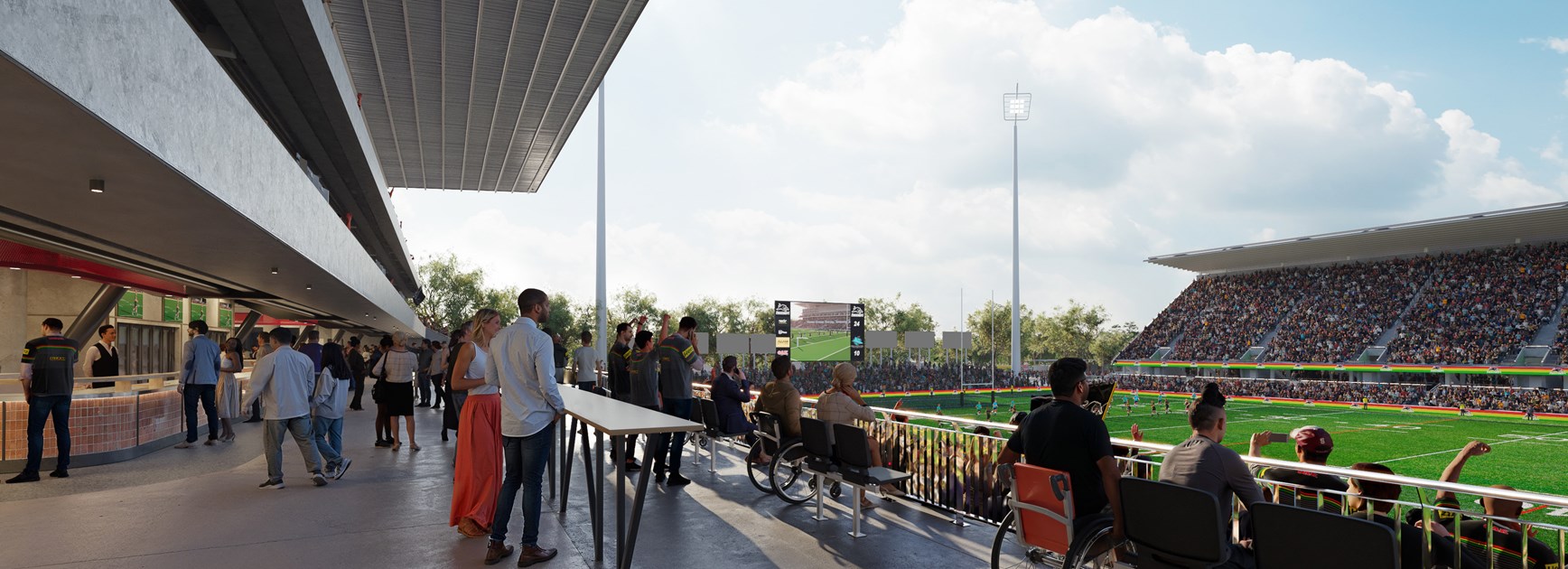 New renders unveil the future of Penrith Stadium
