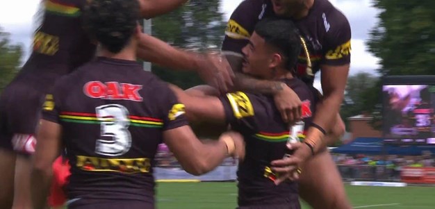 Taylan May scores his first NRL try