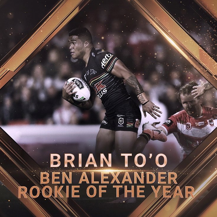 2019 Ben Alexander Rookie of the Year: Brian To'o