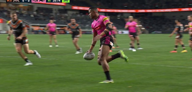 Crichton opens the scoring against Wests Tigers