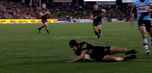 Cleary and Luai combine to send Burton over