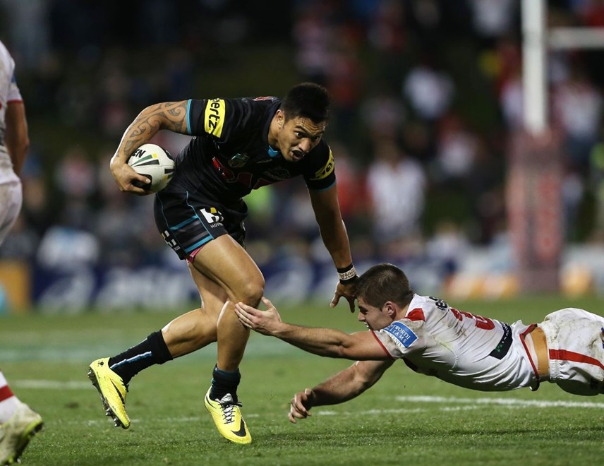 Digital Image by Robb Cox Â©nrlphotos.com: Dean Whare :NRL Rugby League - Round 14; Penrith Panthers V Illawarra Cutters at Sportingbet Stadium, Saturday the 14th of June 2014.