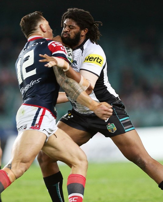 Digital Image by Robb Cox Â©nrlphotos.com: Jamal Idris :NRL Rugby League - First Qualifying Final, Sydney Roosters V Penrith Panthers at Allianz Stadium, Saturday September 13th 2014.