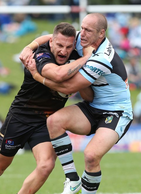 Digital Image by Anthony Johnson copyright Â© nrlphotos.com: Lewis Brown : 2015 NYC  Round 8 - Penrith Panthers vs Cronulla Sharks at Pepper Stadium, Sunday April 26th 2015