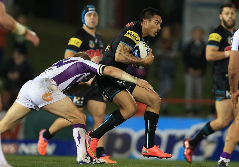 Digital Image by Robb Cox Â©nrlphotos.com: Dean Whare :NRL Rugby League - Round 24, Penrith Panthers V Melbourne Storm at Sportingbet Stadium, Monday August 25th 2014.