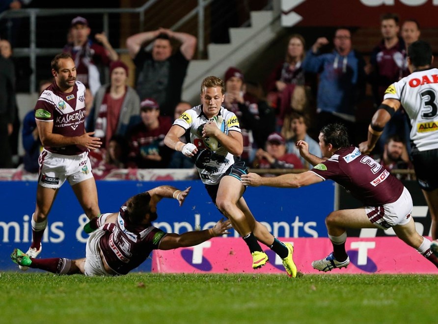 Matt Moylan : Digital Image by Robb Cox Â©nrlphotos.com : : NRL Rugby League - Manly-Warringah Sea Eagles V Penrith Panthgers at Brookvale Oval, Monday May 18th 2015.