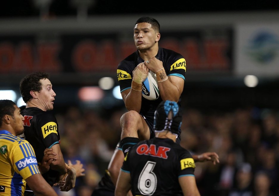 Dallin Watene Zelezniak : Digital Photograph by Robb Cox Â© NRL Photos : NRL: Rugby League, Penrith Panthers Vs Parramatta Eels at Pepper Stadium, Penrith. Friday 29th May 2015.