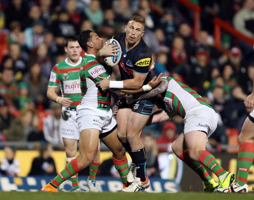 Bryce Cartwright :NRL Rugby League - Panthers V Rabbitohs, at Pepper Stadium, Friday July 3rd 2015. Digital Image by Robb Cox Â©nrlphotos.com