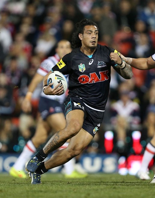 Sika Manu :NRL Rugby League - Panthers V Roosters at Pepper Stadium, Saturday July 11th 2015. Digital Image by Robb Cox Â©nrlphotos.com