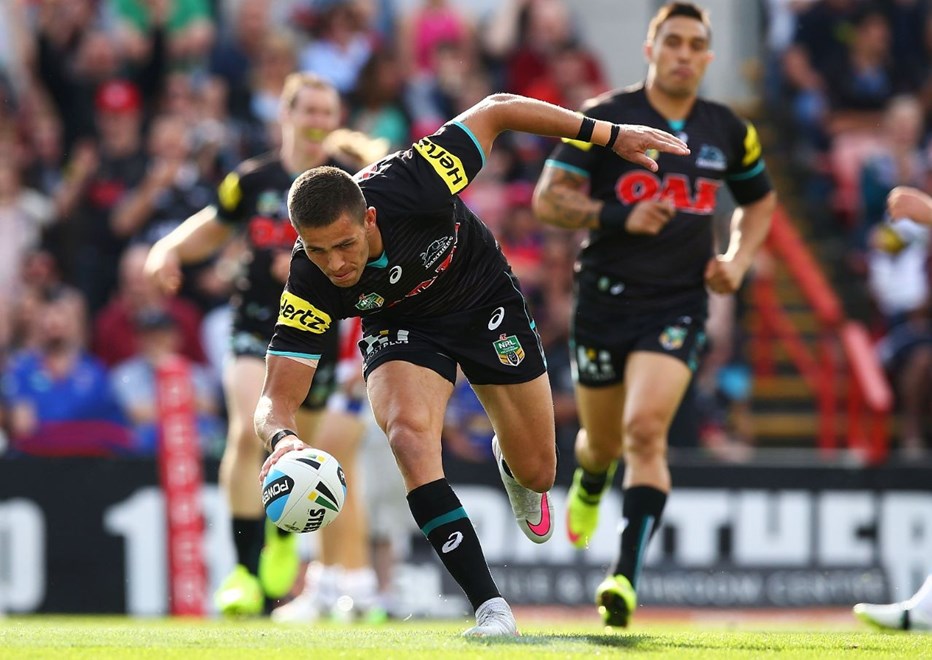 Will Smith of the Panthers during the Round 26 NRL match between the Penrith Panthers and Newcastle Knights at Pepper Stadium on September 5, 2015 in Penrith, Australia. Digital Image by Mark Nolan.