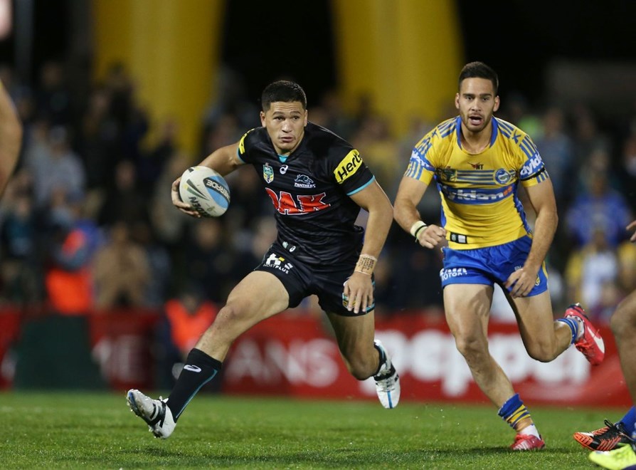 Dallin Watene Zelezniak : Digital Photograph by Robb Cox Â© NRL Photos : NRL: Rugby League, Penrith Panthers Vs Parramatta Eels at Pepper Stadium, Penrith. Friday 29th May 2015.