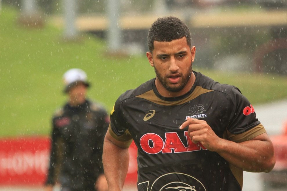 Viliame Kikau running with the rehab crew. Photo by Jeff Lambert (Penrith Panthers)