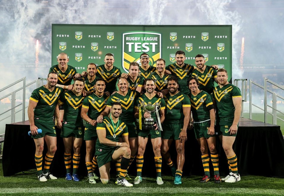 2016 International Rugby League, Test Match - AUSTRALIAN KANGAROOS v NEW ZEALAND KIWIS.Competition - Test Match.Teams - Australia v New Zealand .Venue - NIB Stadium, Perth Western Australia.Date - October 15th 2016.Photographer - Grant Trouville Â© NRL Photos