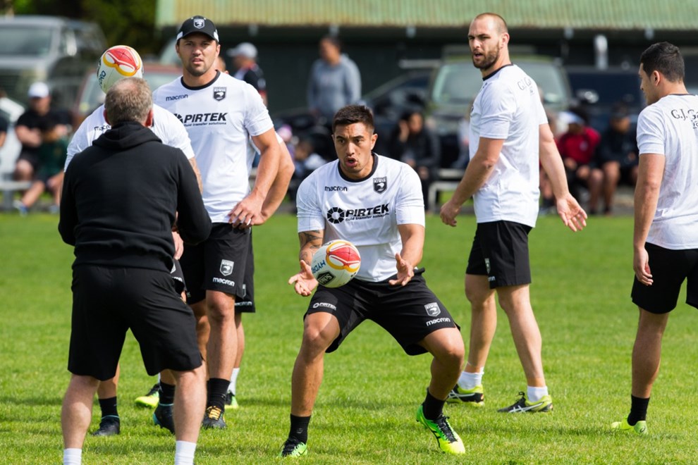 Dean Whare during the New Zealand Kiwis training session ahead of the 2017 Rugby League World Cup. Patterson Park, Ngaruawahia, near Hamilton, New Zealand. Friday 20 October 2017 © Copyright Photo: Stephen Barker / www.Photosport.nz