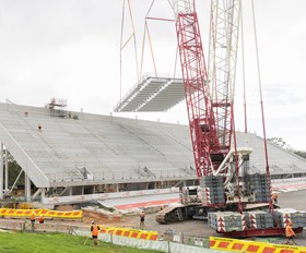 Raising the roof at Penrith Stadium